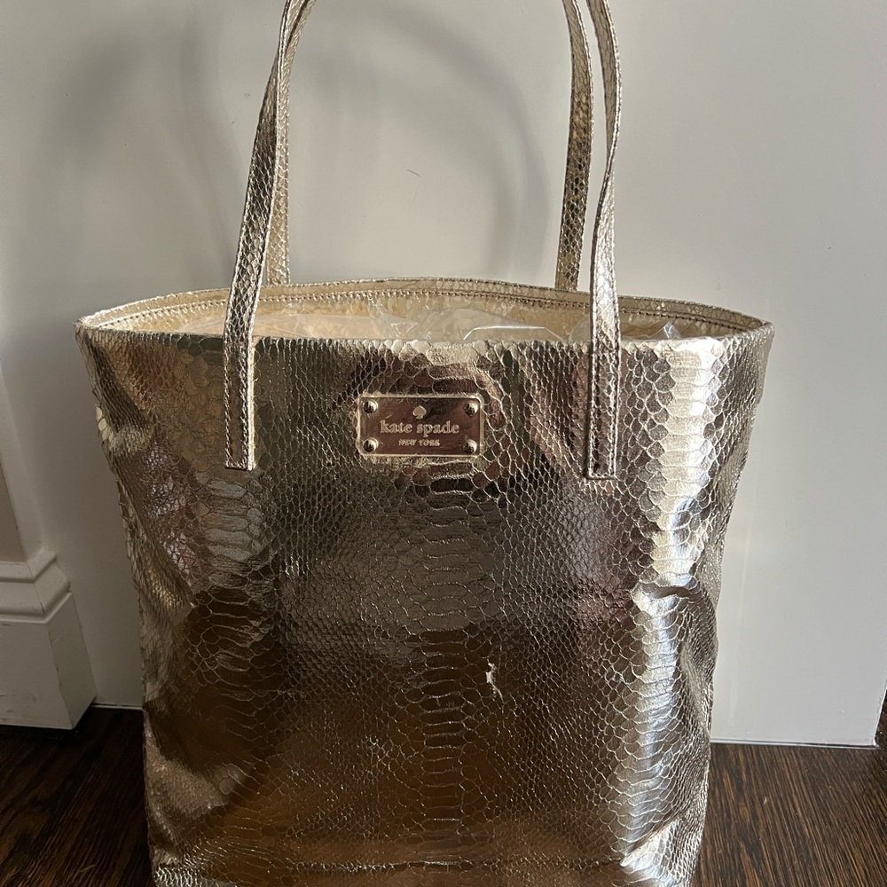 Metallic Gold Kate Spade Bag